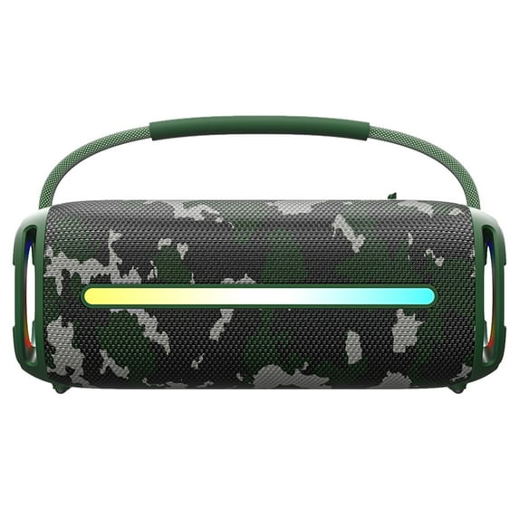 SCIJOY 50W Bluetooth Speaker - Portable Waterproof Speaker with Deep Bass, LED Lights, FM Radio, Party & Camping