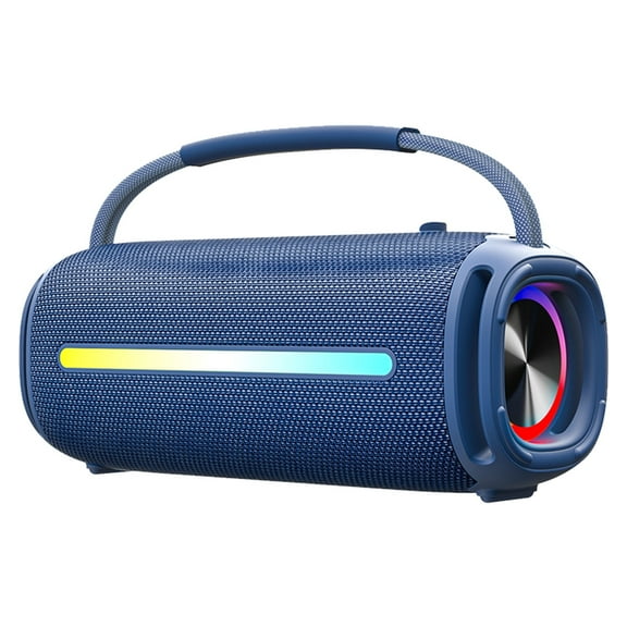 SCIJOY 50W Bluetooth Speaker - Portable Waterproof Speaker with Powerful Sound, Deep Bass, LED Lights, FM Radio