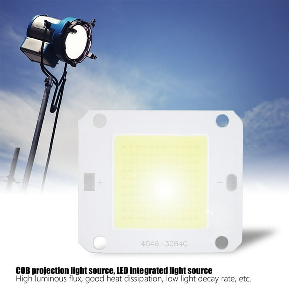 50W COB LED Light Source, High <span Style="background:red"></span>, Long Life, Projection/Flood/Spot Lighting