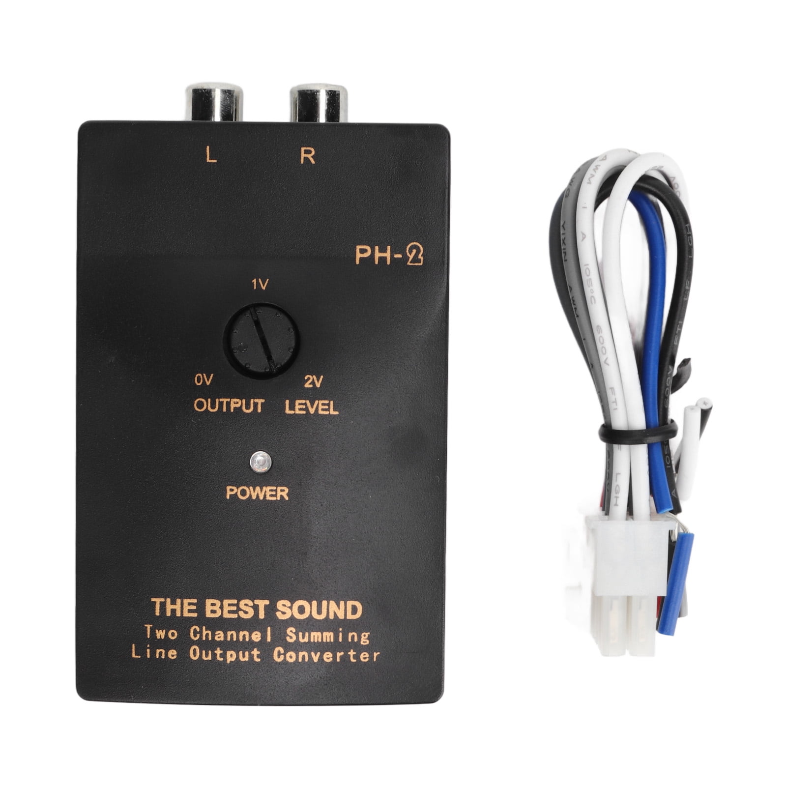 50W Car Audio Converter 2 Channel 20Hz to 20KHz RCA Line Output