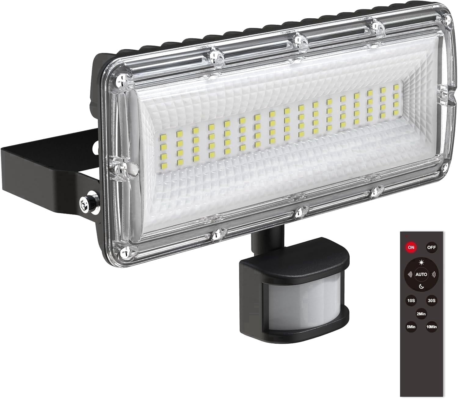Kekeou 50W Outside Electric Lights, With Motiondetector, Remote , IP67 Hologine Flood Lights For Outside Garden