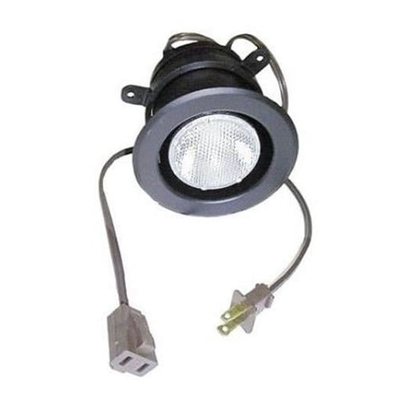 50W Halogen Ring Mount Can Light No Switch - Black