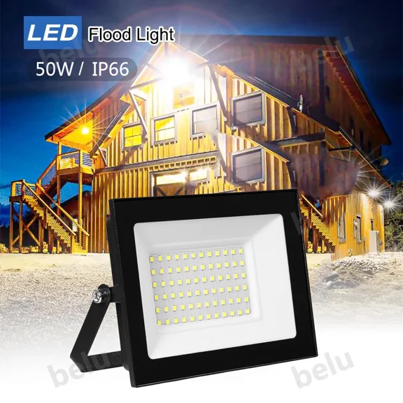 50W Led Flood Light Ourdoor Spotlight Garden Security Lamp Bright Cool White