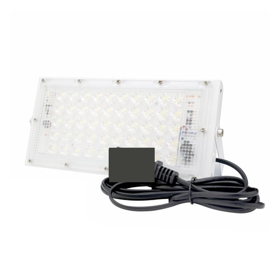 50W Led Flood Light Outdoor Floodlight Spotlight 12v Volt Reflector Led Portable Security Light Connect With Battery - Wide Angle Beam