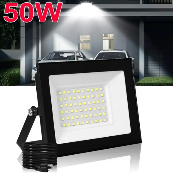 50W Led Floodlight Spot Light Security Flood Light Outdoor Garden Lamp W/Us Plug