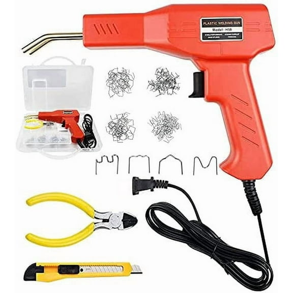 50W Plastic Welding Machine, 110V Plastic Welding Machine, 200Pcs 50W Thermal Staplers, Plastic Welding Repair Kit for Car Bumper Repair