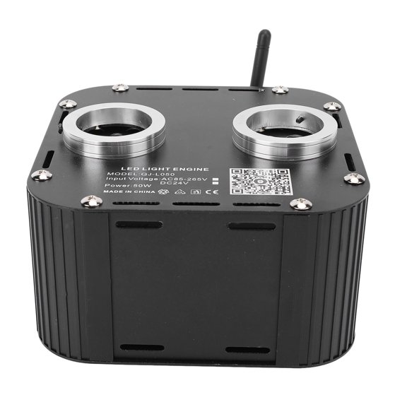 50W RGBW Dual Port Fiber Optic Lights Kit Starlight Headliner Kit Sound Activated Remote Bluetooth Control