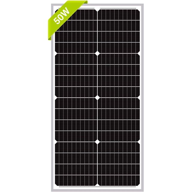 50W Solar Panel 50W(Watts) 12V(Volts) Monocrystalline PV Module High