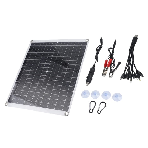 50W Solar Panel Kit Small Size Light Weight For For Cars RVs Boats ATVs
