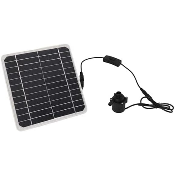 50W Solar Powered Water Pump Solar Panel Kit - 24 Hour Operation, Ideal for Bird Baths & Fish Tanks, Continuous Water Supply with Adjustable Switch$$Garden &