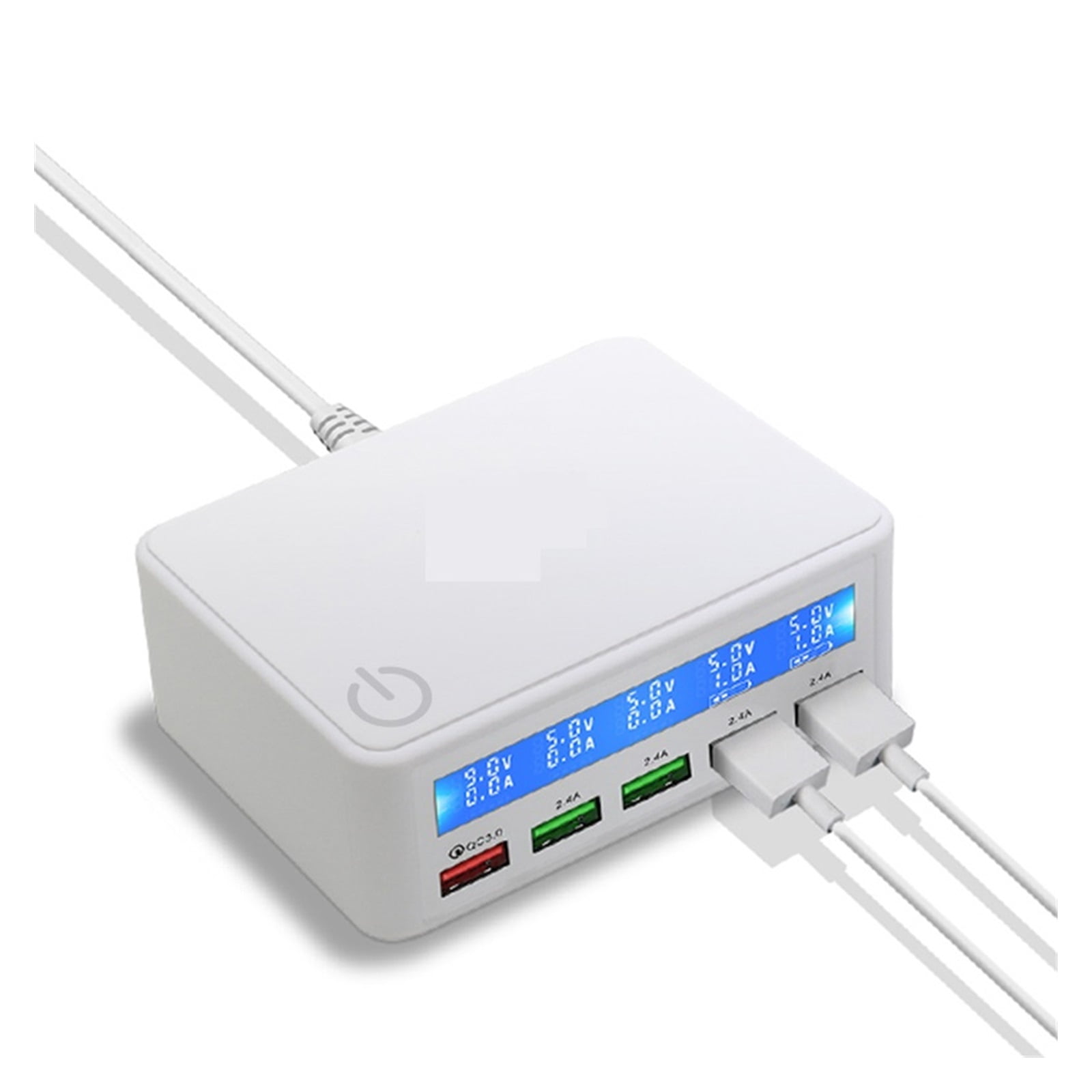 Easy Scrub Fast 50W USB Fast Charger Station,Quick Charge QC3.0,5 Port USB A On/ff ...