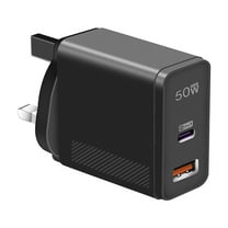 50W USB PD Fast Charger - Automatic Recognition, Overcharge Protection - International Voltage, Portable - for Phones/Tablets/Laptops, Travel/Work