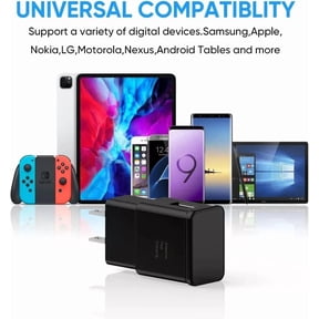 50X Adaptive Fast Charging Wall Plug Charger For Samsung iPhone Galaxy Note Moto