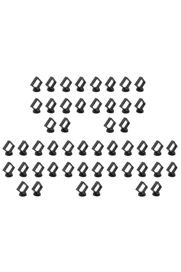 50X Coin Display Box 3D Floating Frame Display Holder with Stands for , AA Medallions, Jewelry, Black