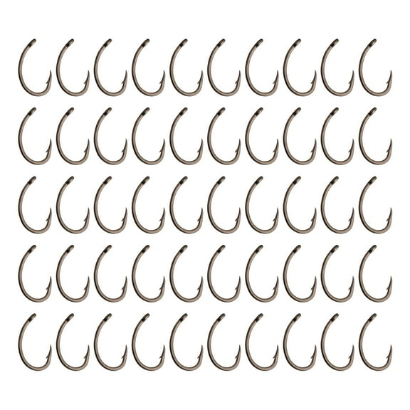50X Curve Shank Professional Series Carp Hooks Hair Rigs Portable Tackle Tools 10#