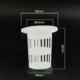 thumbnail image 1 of 50X Hydroponics Plant Grow Net Cup Mesh Aeroponic Aquaponic Mesh Pot Basket Set, 1 of 11