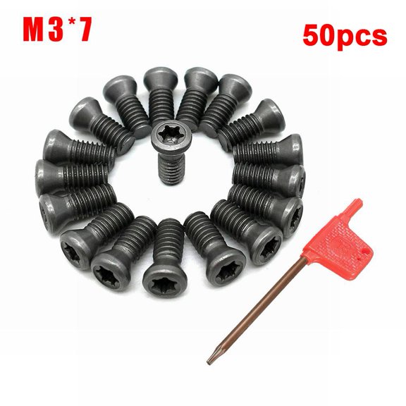 50X M2 M2.5 M3 M3.5 M4 M5 Torx Screws For Replace Carbide Blades CNC Lathe Tools