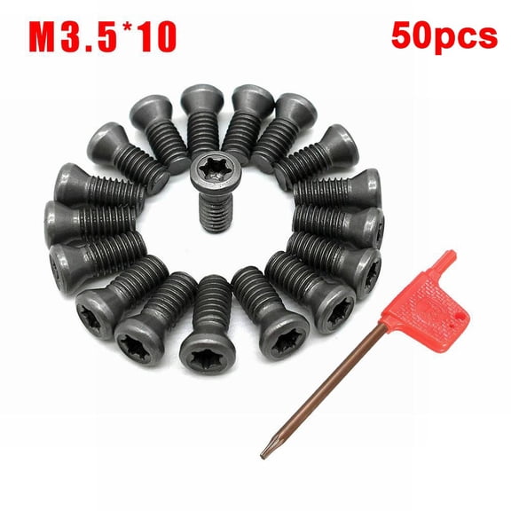 50X M2 M2.5 M3 M3.5 M4 M5 Torx Screws For Replace Carbide Blades CNC Lathe Tools