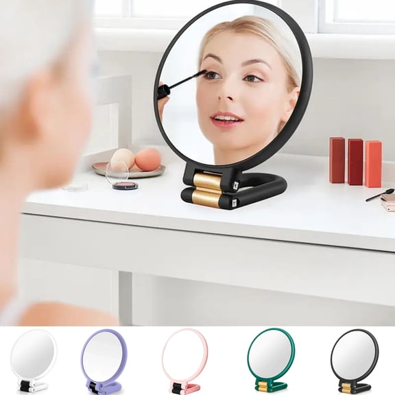 50X Magnifying Mirror, 3-in-1 Magnification Mirror, Wall Mount/Tabletop/Handheld Magnifying Mirror, Double-Sided Makeup Mirror with 360° Adjustable Handle