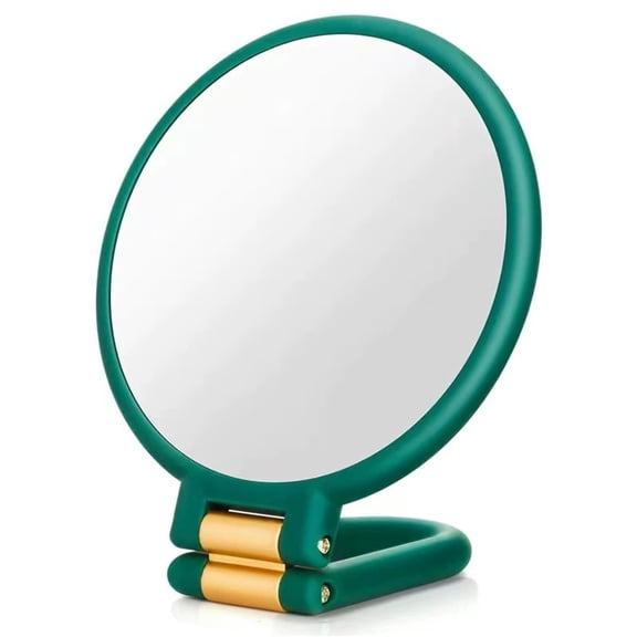 50X Magnifying Mirror,Modern Mirror 3-In-1 Magnifying Glass,Black And Gold,24Cm/9.45Inch,50X Magnification,Handheld/Wall Mount/Tabletop Design,Double-Sided Makeup Mirror With 360° Adjustable Handle