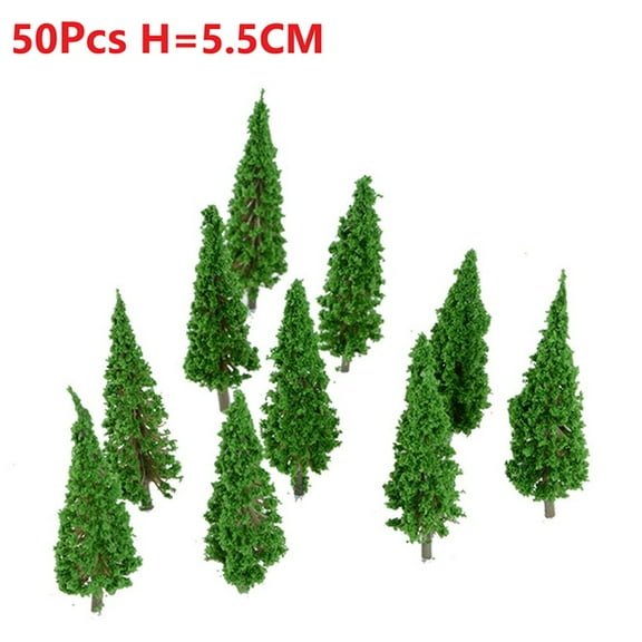 50X Model Tree Train Railroad Landscape Scenery Scale Tree HO scale 55mm