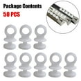 50X Plastic Curtain Track Hooks Runner Fit for Camper Van Motorhome