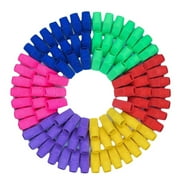 50X Random Color Pen Cap Eraser,Pencil Erasers Pencil Top Erasers Cap Erasers Eraser Tops Pencil Eraser Toppers Eraser Office Studying For Teachers Eraser Pencil Erasers 9 Colors,Pencil Erasers Set