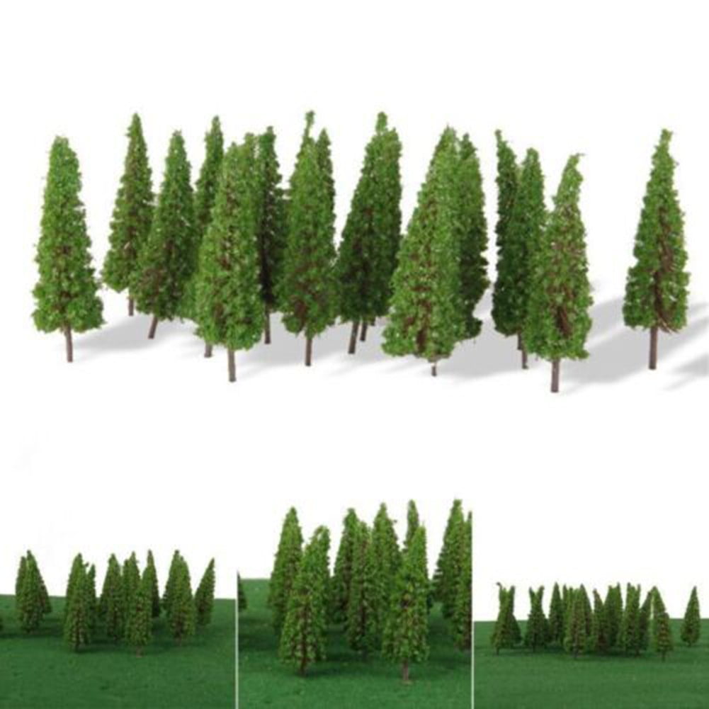 50X Trees Model Train Railroad Diorama Scenery Landscape for Ho Oo