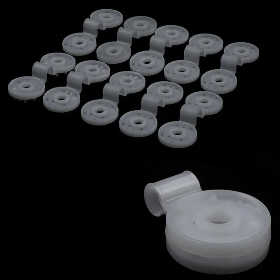 50X White Sun Shade Net Clip Garden Tool Greenhouse Cloth Fix Clamp Plastic Hook