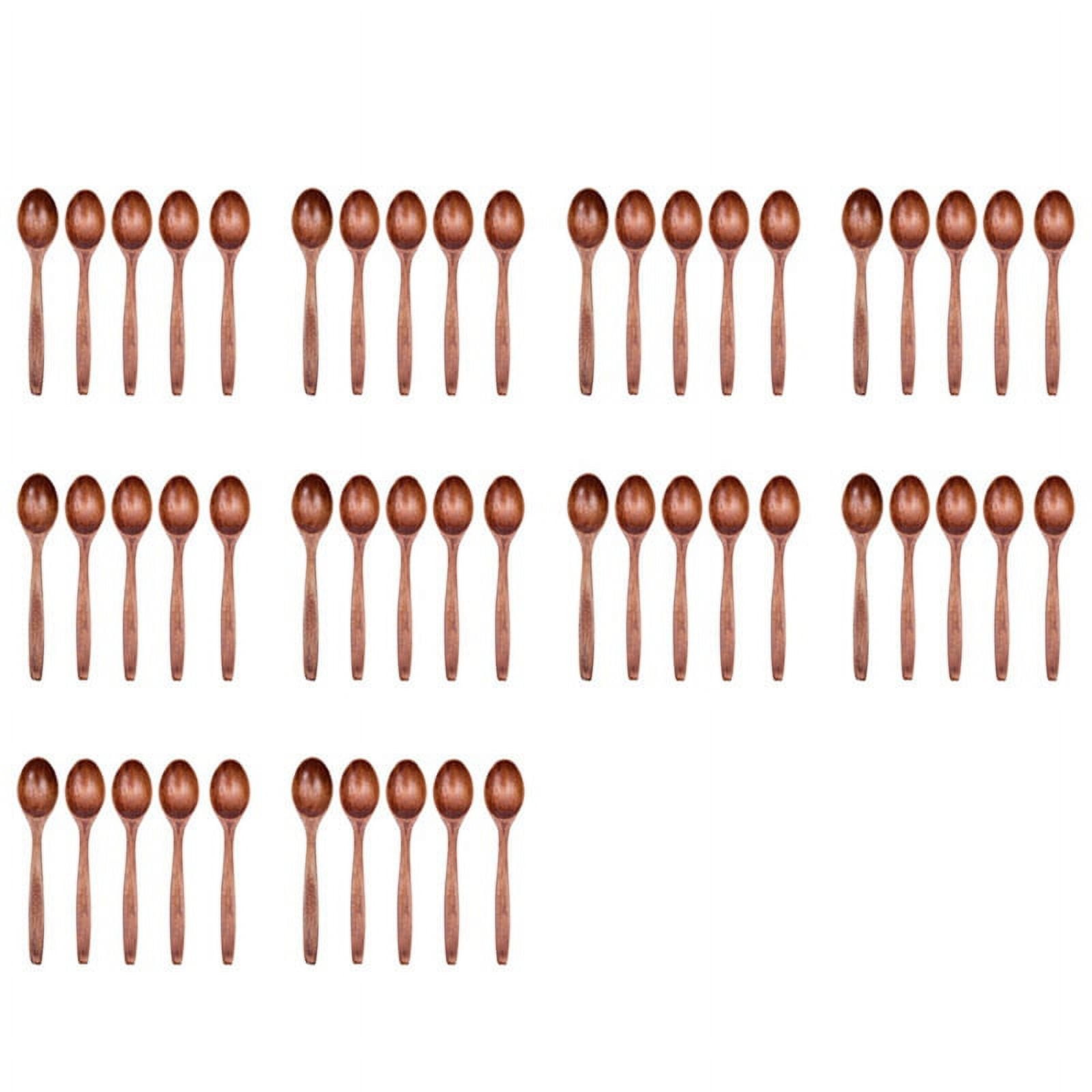 50X Wooden Spoon Household Porridge Bowl Chinese Bamboo Rice Spoon