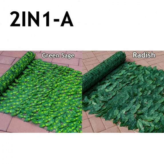 50X100cm Artificial Ivy Hedge Green Leaf Fence Panels Faux Privacy Fence Screen for Home Outdoor Garden Balcony Decoration