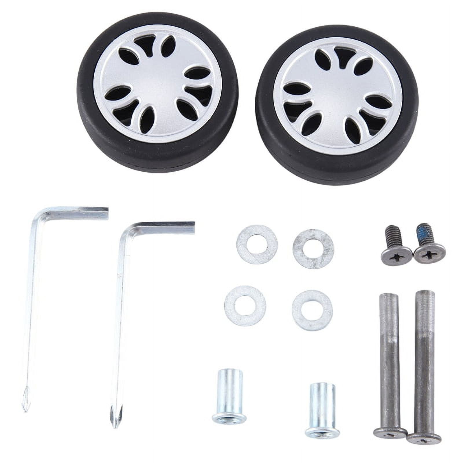 50X15mm Luggage Wheel Replacement Wear Resistant PU Caster Suitcase Replacement Wheel Luggage