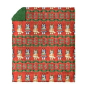 Bluey Holidays are Nice Silk Touch Throw Blanket with Sherpa Reverse 50 x 60 inches