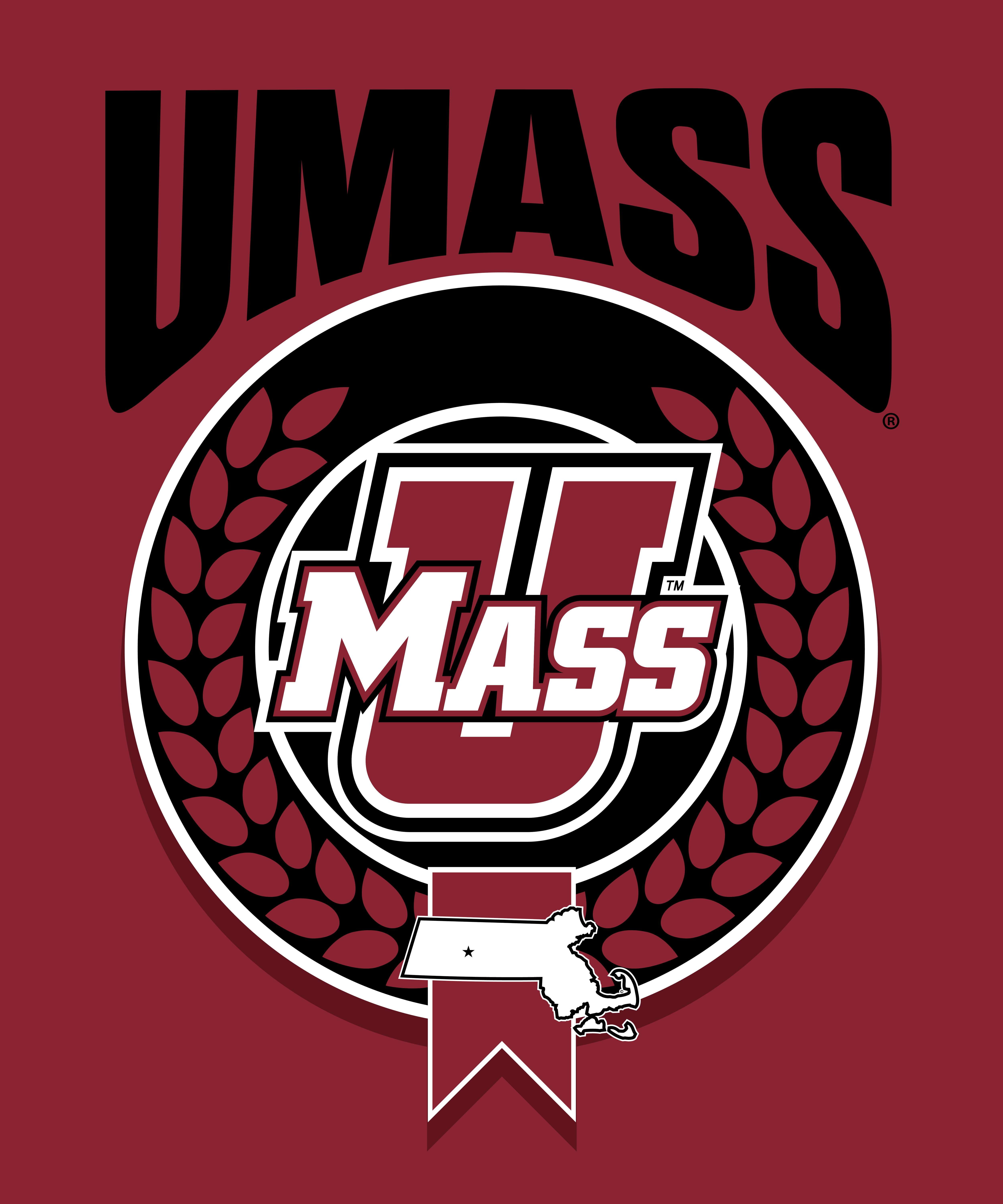 Umass NCAA Apex Silk Touch Sherpa Throw 50x60 inches