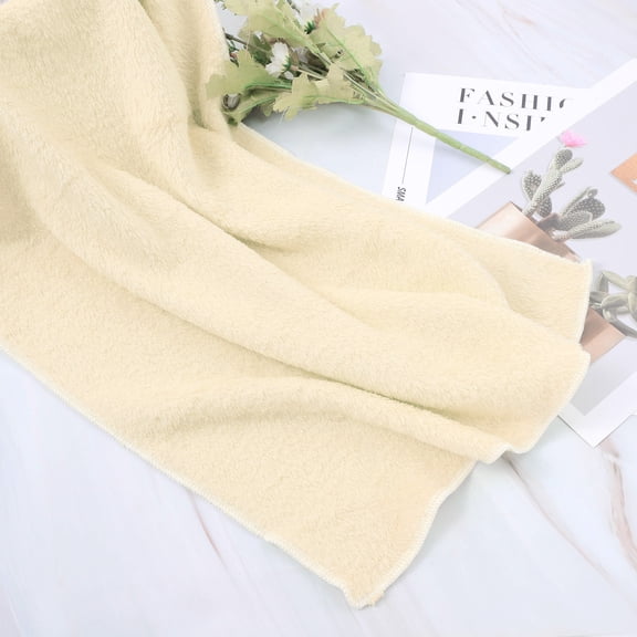 50X70CM Fashion Solid Soft Throw Kids Blanket Warm Coral Plaid Blankets Flannel(beige)