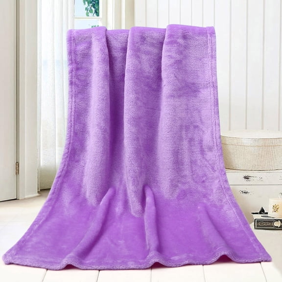 50X70CM Fashion Solid Soft Throw Kids Blanket Warm Coral Plaid Blankets Flannel