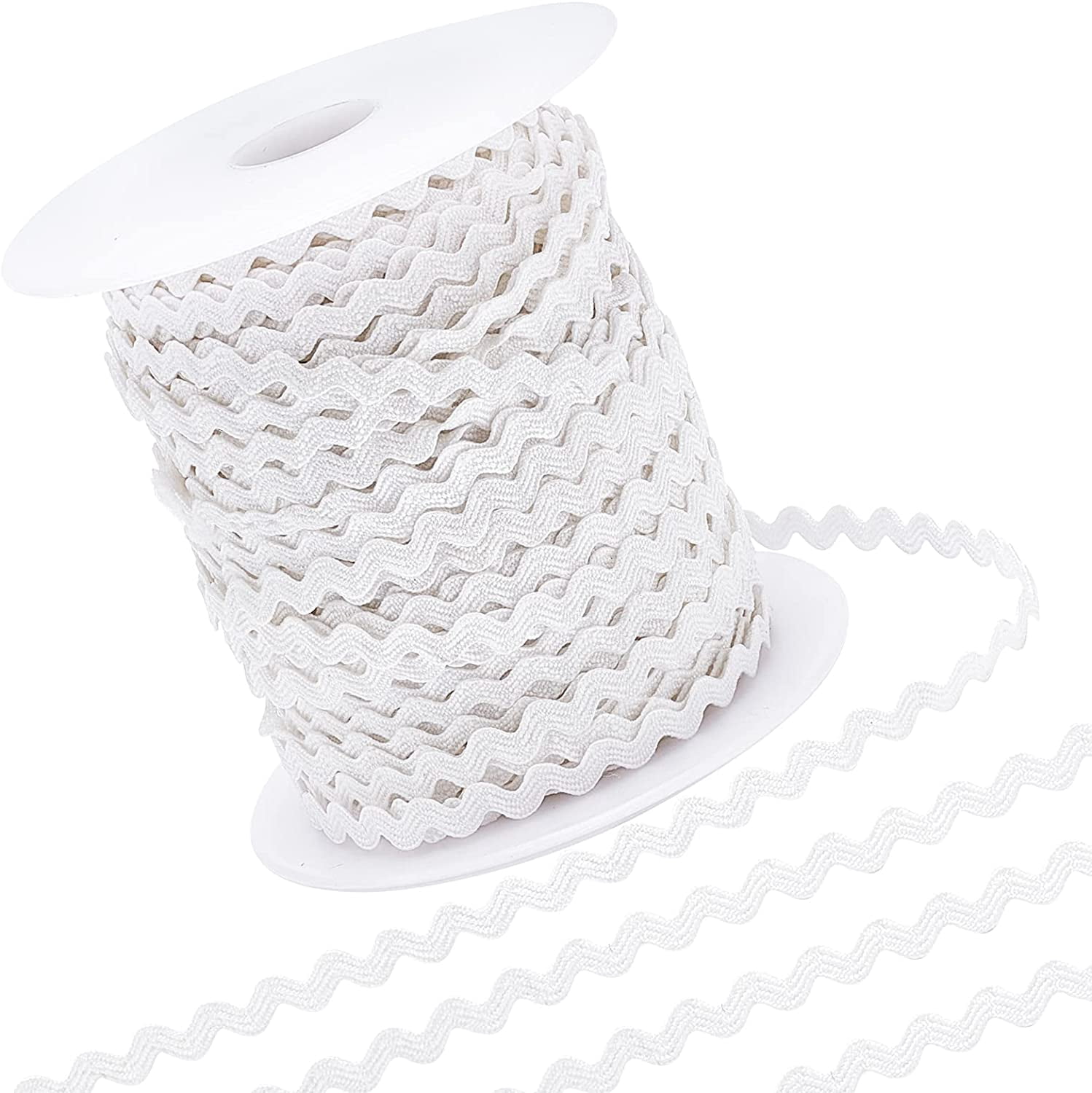 Rick Ribborn 50Yard Rick Rack Trim Ribbon Wave Sewing Bending Fringe Trim 3.5mm for ...
