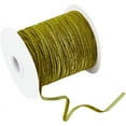 thumbnail image 1 of 50Yards 1/8inch Single Face Velvet Ribbon Dark Green Satin Ribbon Polyester Velvet Ribbon for Choker Wedding Gift Wrapping Hair Bows Home Christmas Decoration, 1 of 9