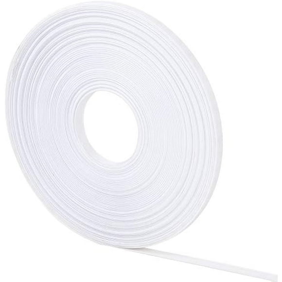 50Yards 12mm Polyester Boning for Sewing White Sew-Through Low Density Boning Wedding Dress Nursing Caps Party Gowns DIY Craft Making