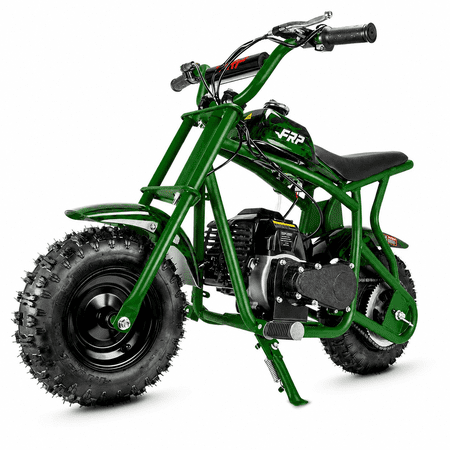 50cc 2-Stroke Kids Dirt Bike, Gas Powered with Pull Start, No Oil Mixing (Oil-Injection), Rear Disc Brake, Up to 20 MPH, 165 lb Capacity, for Teens 13+