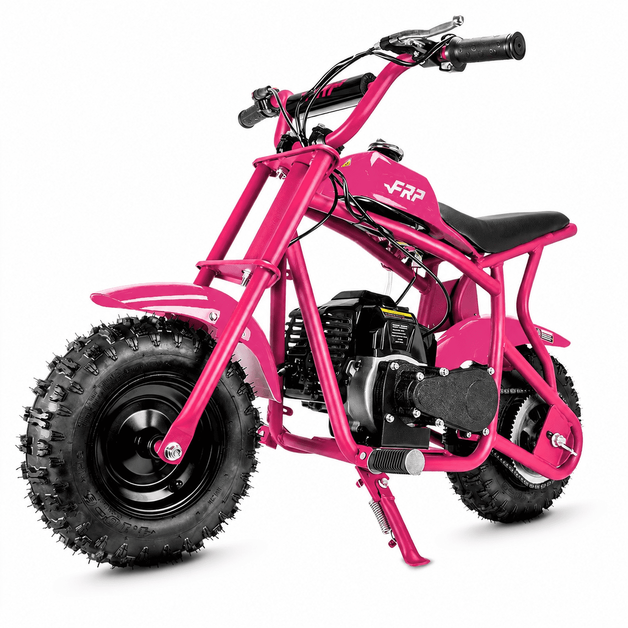 50cc 2-Stroke Kids Dirt Bike, Gas Powered with Pull Start, No Oil Mixing (Oil-Injection), Rear Disc Brake, Up to 20 MPH, 165 lb Capacity, for Teens 13+