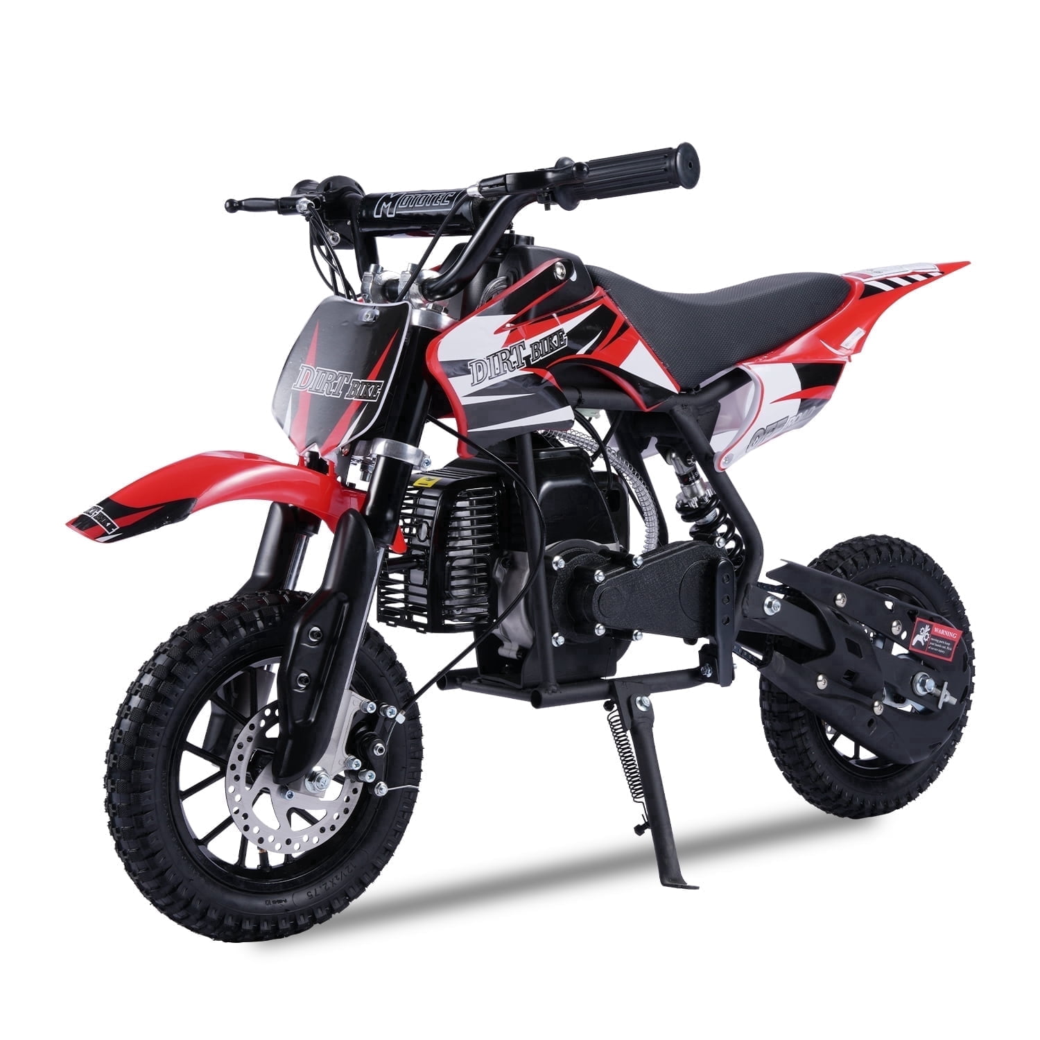 TOXOZERS 50cc 2-Stroke Dirt Bike ,Off-Road Mini Bike for Kids Ages 8+, Pit Bike with Safety Kill Switch, 25mph, 150 lbs, Red