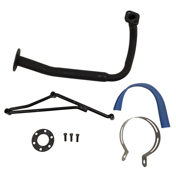 50cc GY6 Exhaust Header Pipe Assembly for Chinese Scooter Moped