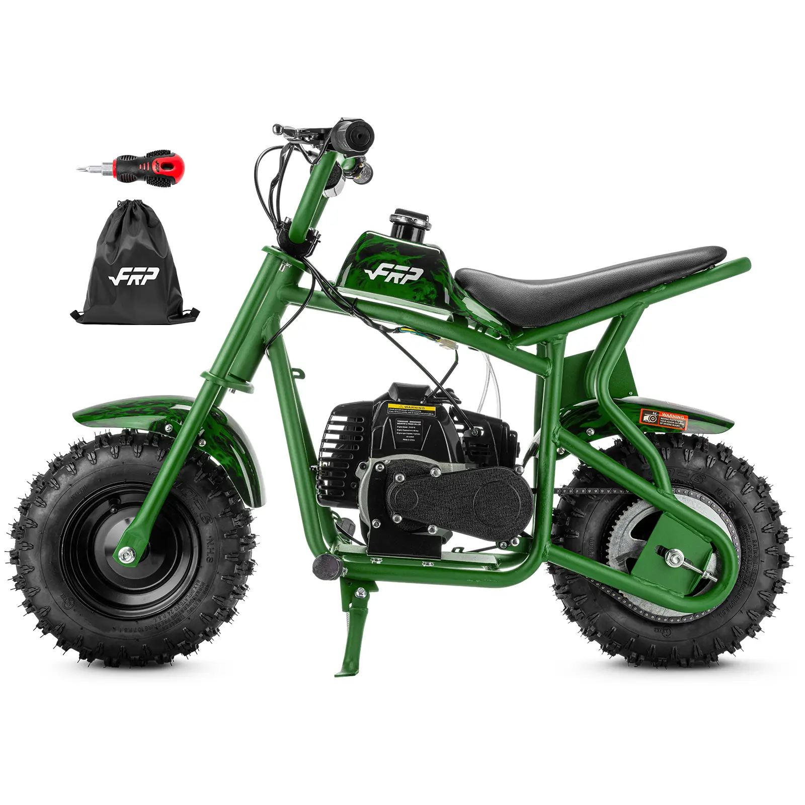 50cc Gas Powered Mini Dirt Bike, 2-Stroke Engine with 50:1 Fuel Mix, Pull Start Off-Road Motorcycle, Rear Disc Brake, Up to 20 MPH, 160 lbs Capacity, Ages 13+