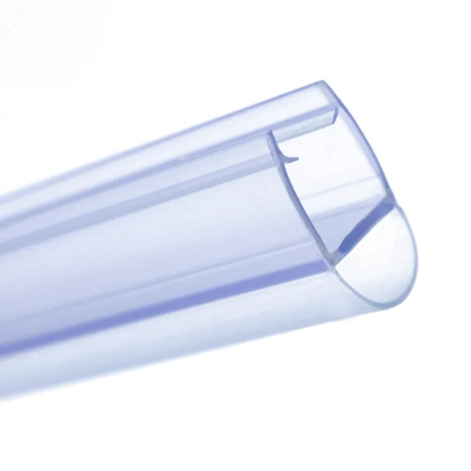 50cm/19.69in U-Shape Glass Door Collision Strip Transparent PVC Seal ...