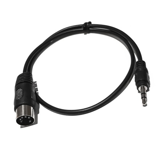 50cm/19.69inch 3.5mm to 5 Pin DIN Cable Male to Male Connector Cord Line
