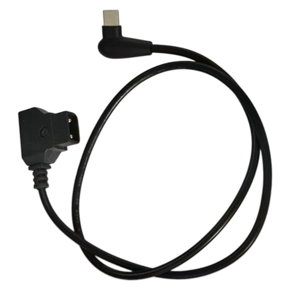 50cm/19.6inch D-TAP to Type C Connectors Adapters Cable V-port Iron Head Video Power Cord Extension Line Black