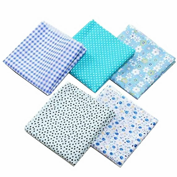 50cm\*50cmCotton Fabric Printed Cloth Sewing Quilting Fabrics for Needlework DIY Handmade Material blue