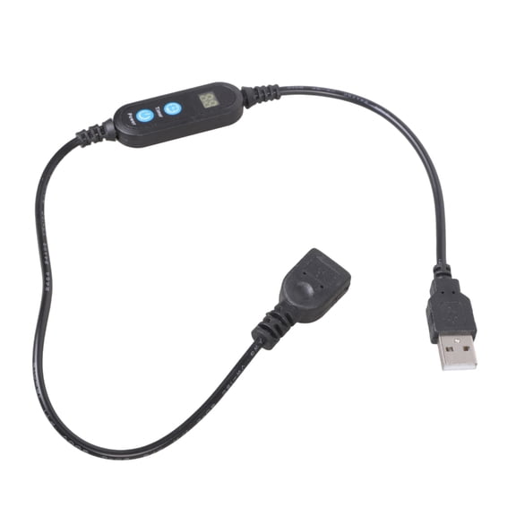 50cm Adjustable Timer Switching USB Cable Cord 1 to 30 Minutes Auto Countdown Shutoff For LED Lights, Fan, Kitchen