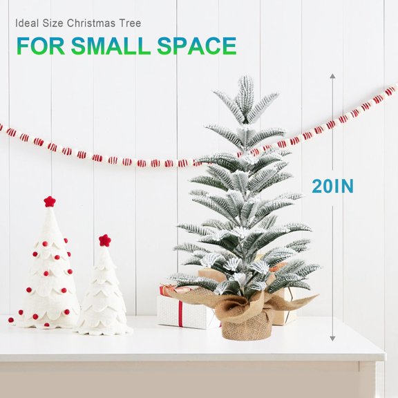 50cm All-PE Cut Twine Artificial Christmas Tree, Realistic Needle Detail, Compact Tabletop Decor